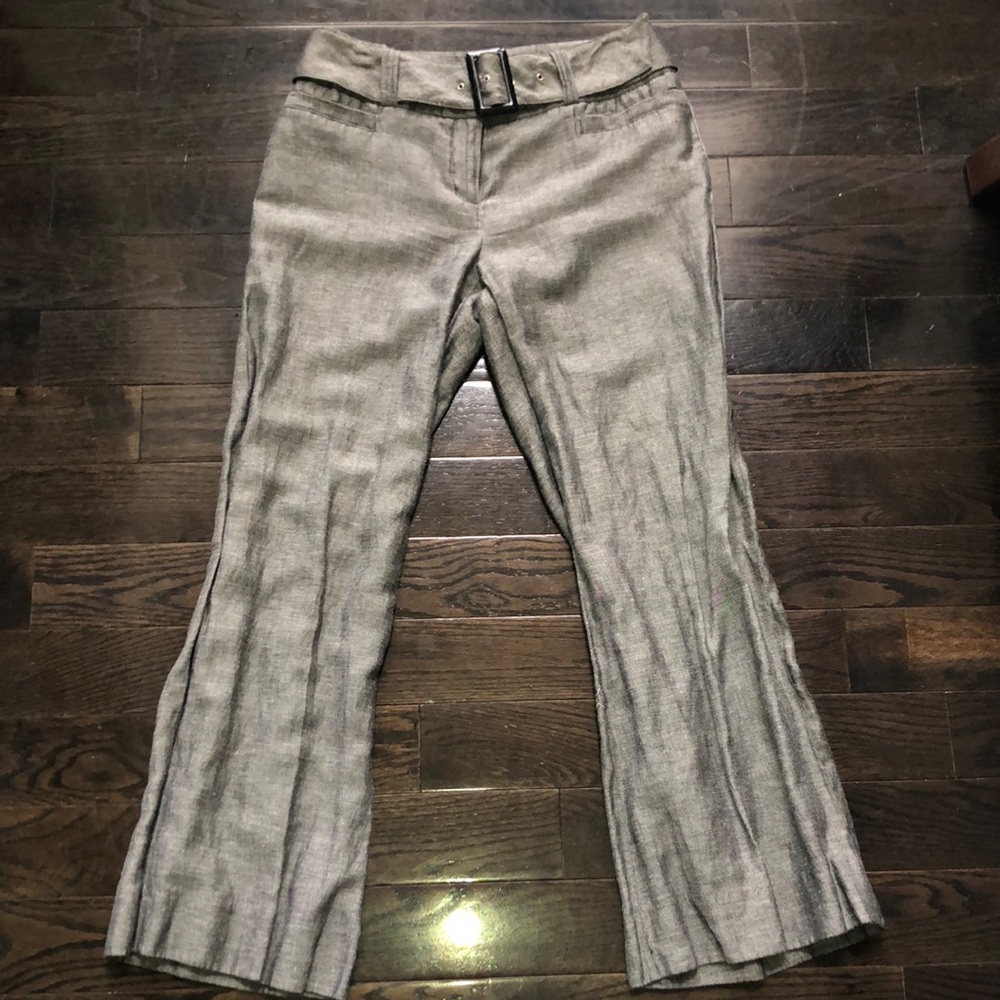 Kenar linen gray wide leg pant size 8.